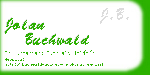 jolan buchwald business card